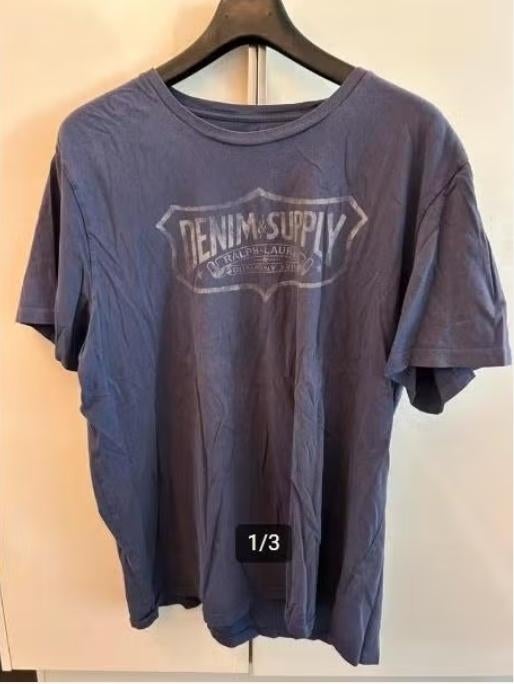 Donkergrijze Ralph Lauren Denim & Supply T-shirt (ZGAN) 2XL, Kleding | Heren, Ralph Lauren, Overige maten, Ophalen of Verzenden