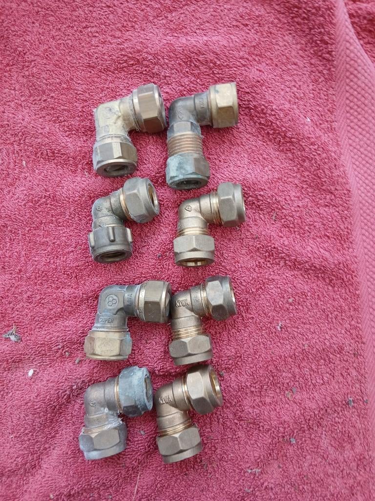 Knelkoppeling bocht 15mm, Ophalen of Verzenden, Nieuw, Koper, Kraan