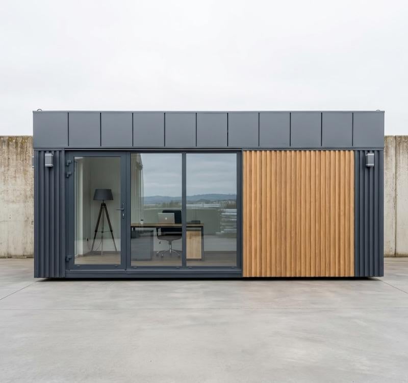 Kantoorunit 6x3m - Geïsoleerd - Tiny House / Praktijkruimte, Tuin en Terras, Tuinhuizen, 3 ramen of meer, Overige typen, Nieuw