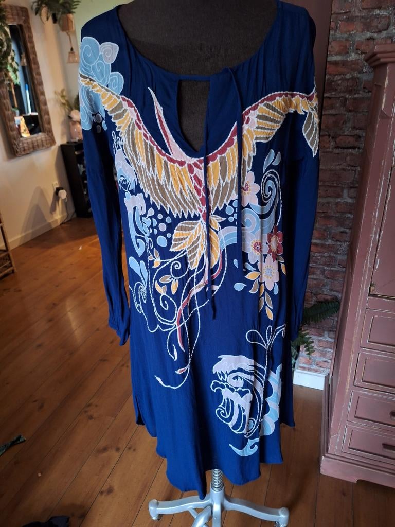 Didi jurk maat m blauw, Maat 38/40 (M), Blauw, Ophalen of Verzenden, Knielengte