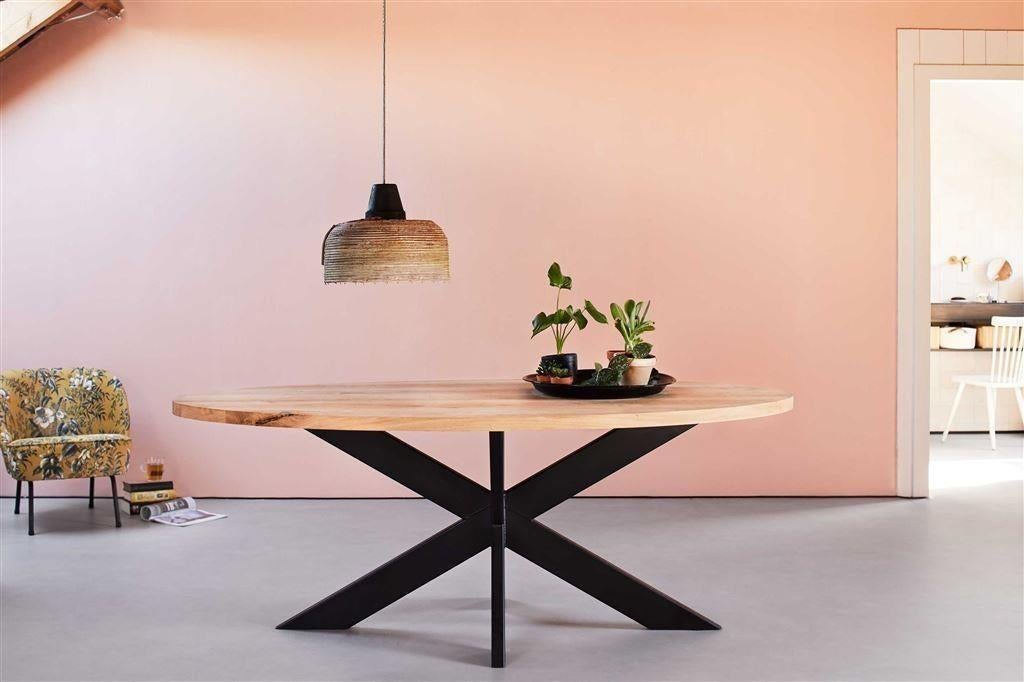 EIKEN eiken tafel bladen boomstamtafels boomstambladen, Huis en Inrichting, Tafels | Sidetables, Ophalen of Verzenden, Metaal