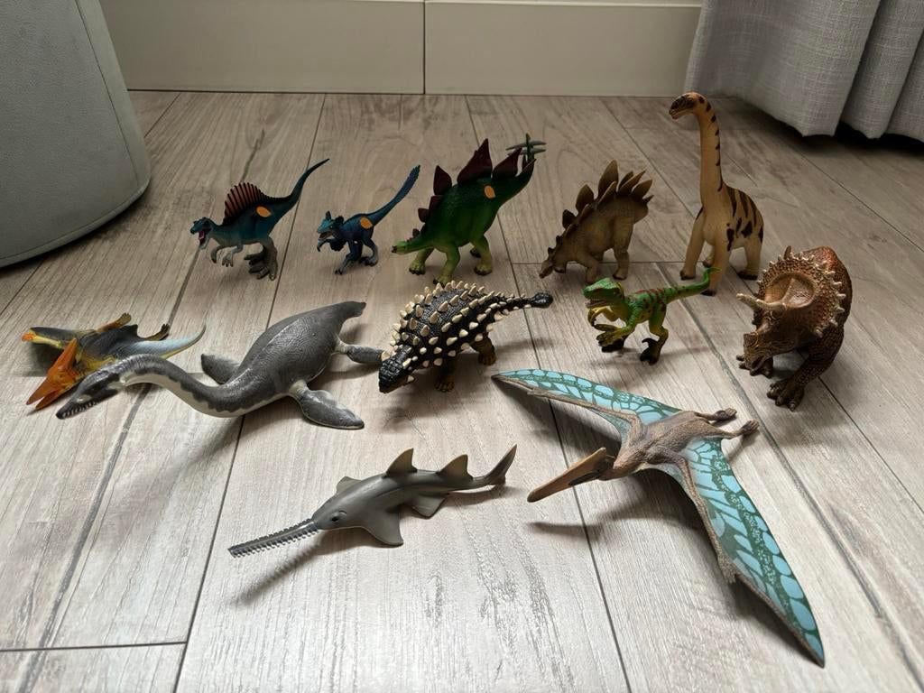 Schleich dinosaurussen in nieuwstaat!, Verzamelen, Dierenverzamelingen, Ophalen of Verzenden, Zo goed als nieuw, Paard, Beeldje of Figuurtje