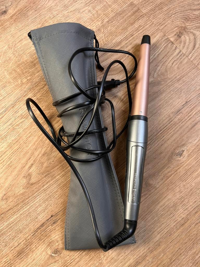 Remington Keratin Protect krultang + hoes, Ophalen of Verzenden, Zo goed als nieuw, Krultang of Stijltang