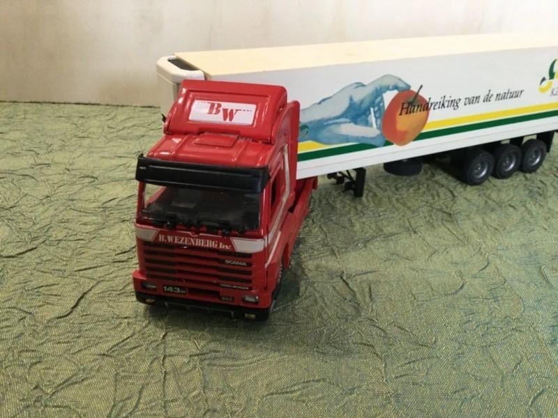 Tekno Scania 143 500 Streamline Wezenberg 1/50, Ophalen of Verzenden, Gebruikt, Bus of Vrachtwagen, Tekno