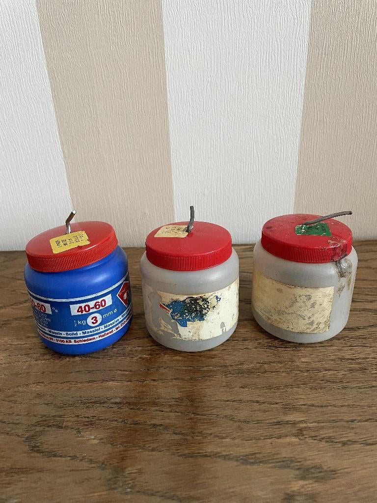 soldeertin, Ophalen, Nieuw