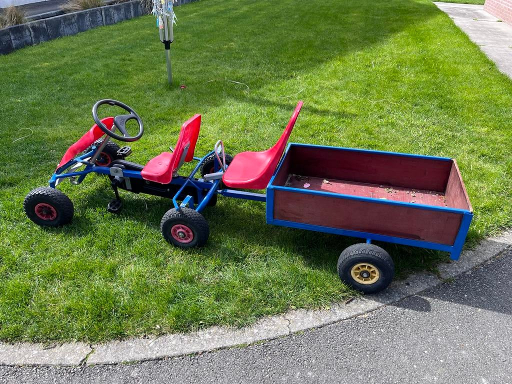 Berg skelter met aanhanger en duozit, Ophalen, Gebruikt, Berg, Duozit