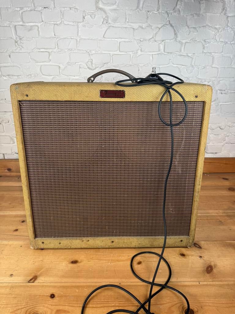 Fender Blues DeVille 4x10 USA buizenversterker + footswitch, .., .., Gebruikt, Ophalen of Verzenden