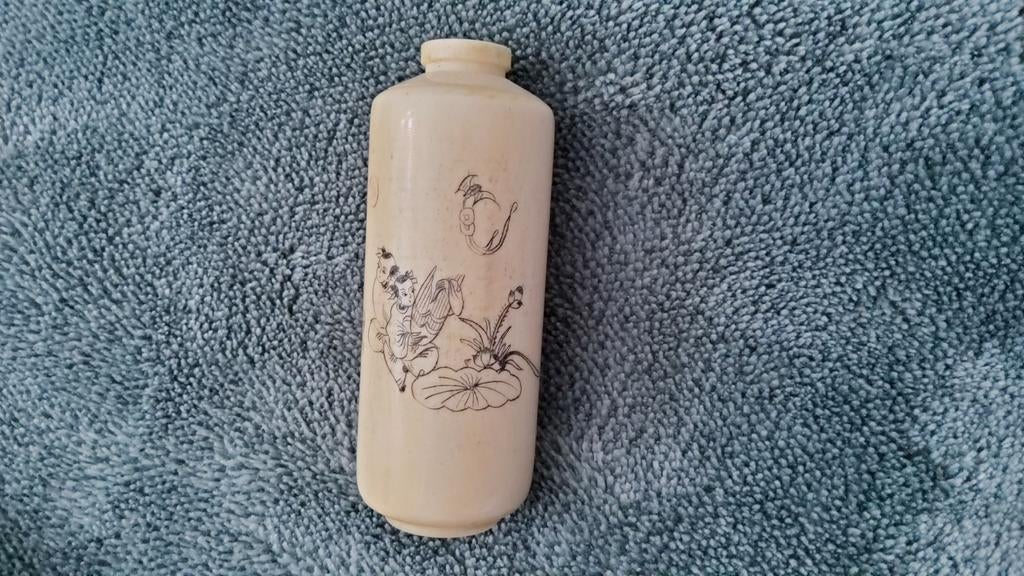 Antiek Chinese Snuifflesje erotice beelden tabakspoeder fles, Ophalen of Verzenden