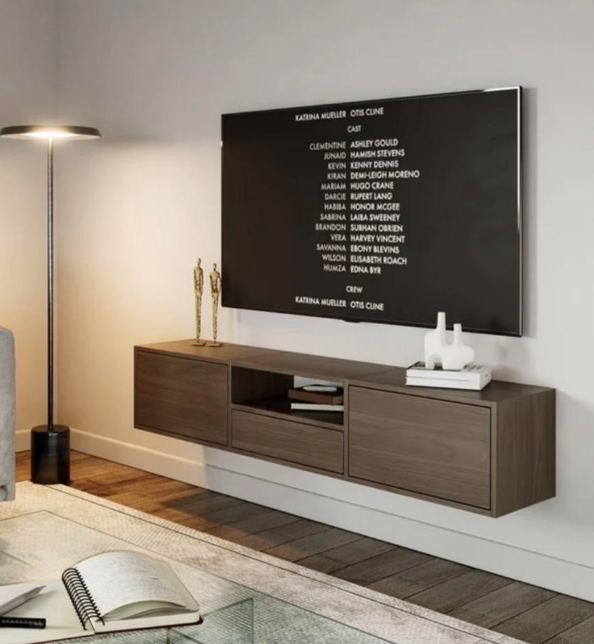 Walnoot tv meubel - 150x30x30 cm, 100 tot 150 cm, Nieuw, Ophalen of Verzenden, Minder dan 100 cm