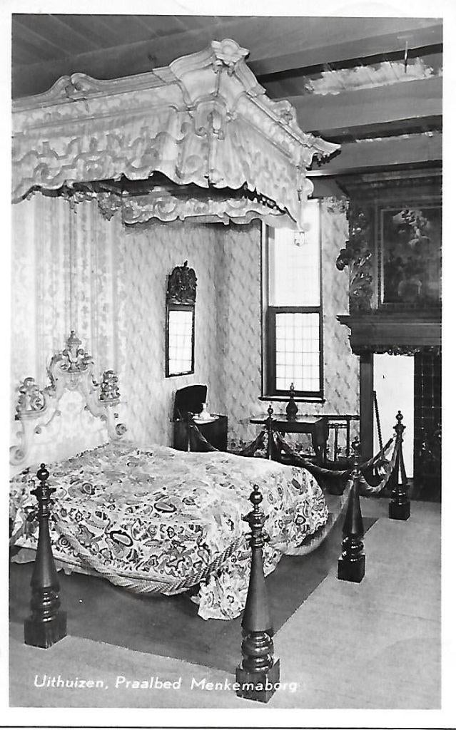 Uithuizen praalbed menkemaborg oude ansichtkaart ( 5094 ), Verzamelen, Ophalen of Verzenden, 1960 tot 1980, Gelopen, Noord-Brabant