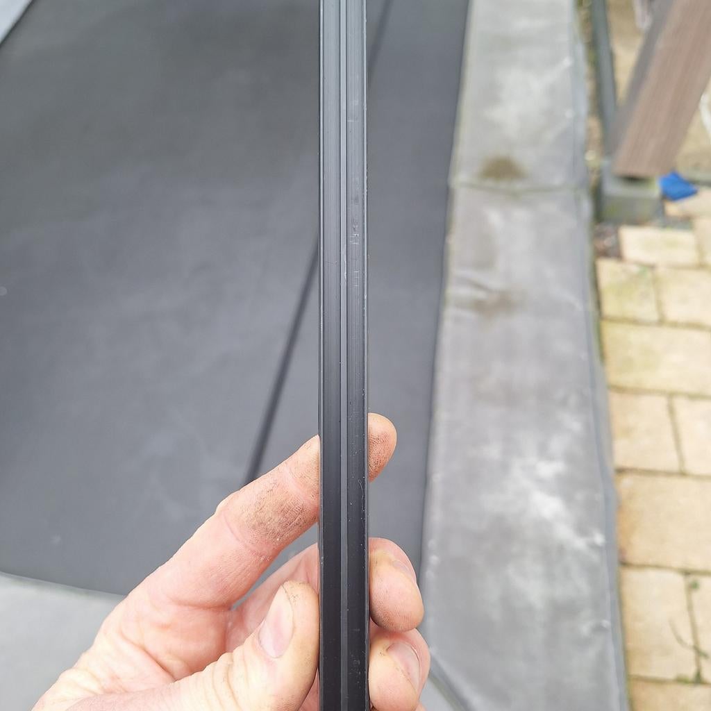 Profiel glas kunststof terrarium, Ophalen