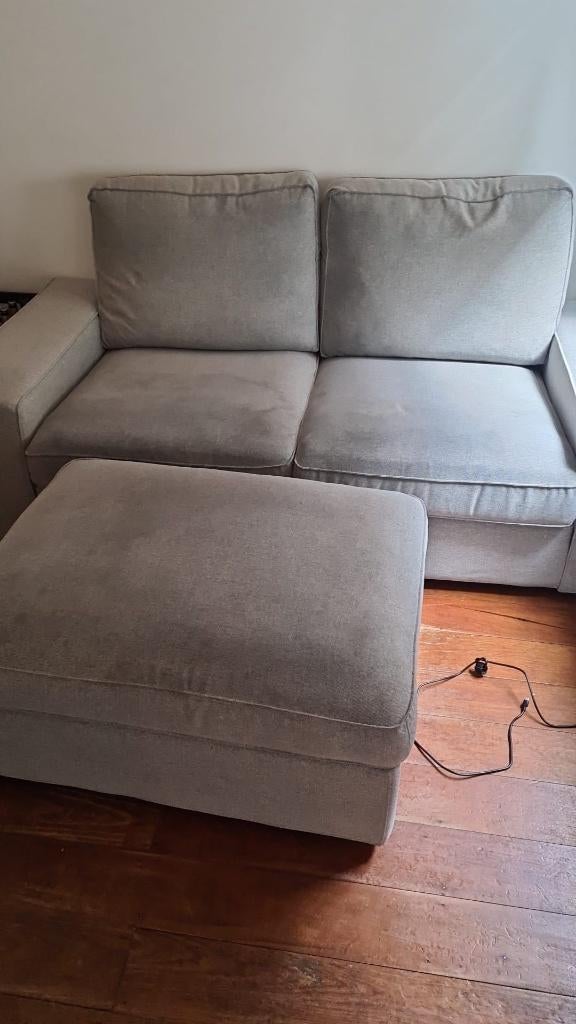 Kivik bank met poef, Ophalen, Gebruikt, 125 cm of meer, 75 tot 100 cm