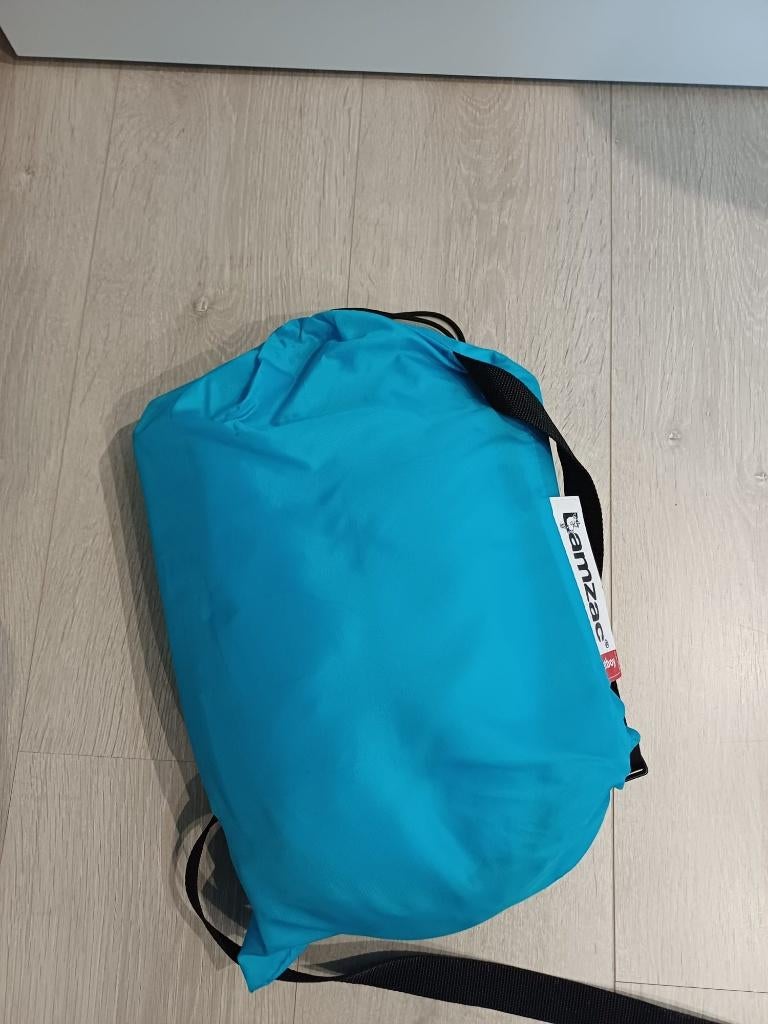 Fatboy Lamzac opblaasbare loungestoel blauw luchtzak, Ophalen of Verzenden, Zo goed als nieuw, Blauw, Overige typen