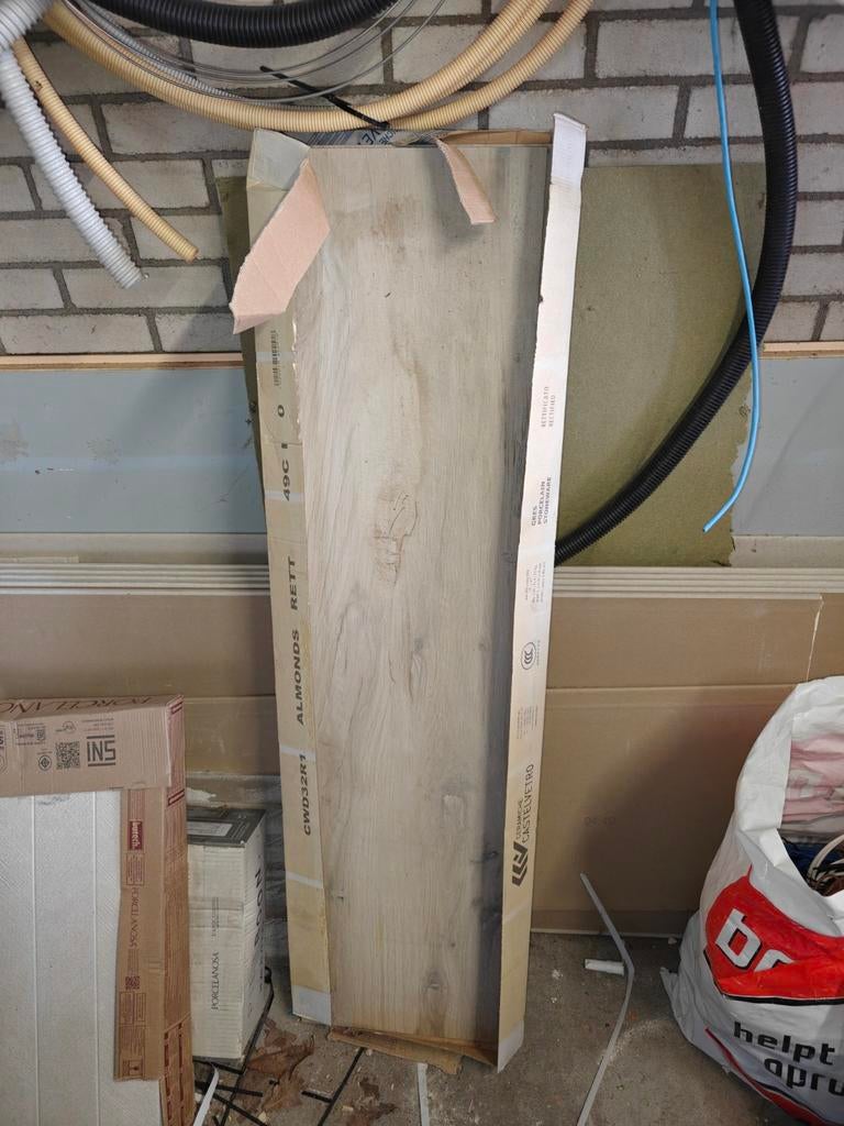 Vloertegel Houtlook rest ca. 2,5m², Doe-het-zelf en Verbouw, Tegels, Ophalen, 60 cm of meer, Keramiek, Nieuw