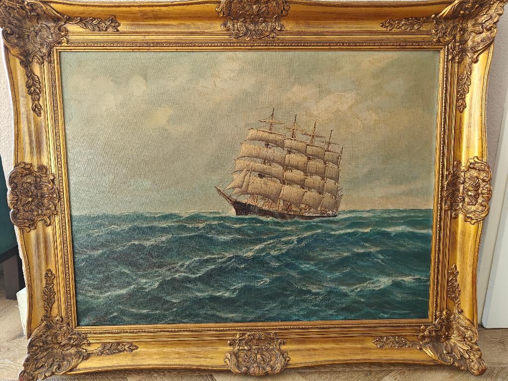 Schilderij Alfred Gabali - Ship Portrait of the Potosi, Ophalen