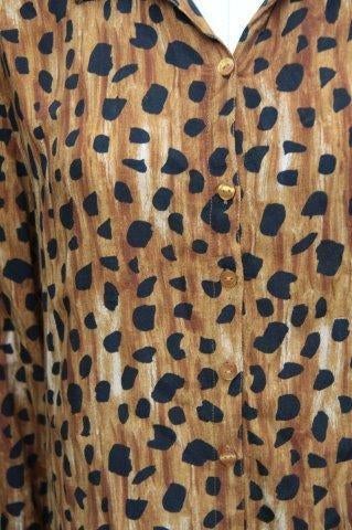 Blouse bruin leopard Fabienne Chapot mt M Vaste prijs OPRUIM, Maat 38/40 (M), Bruin, Verzenden, Zo goed als nieuw