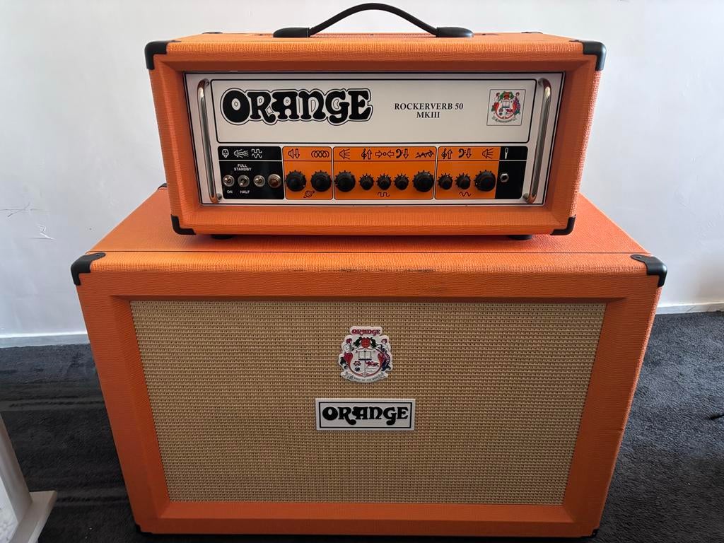 Orange Rockerverb 50 MK III Head & PPC212 Cabinet, Muziek en Instrumenten, Versterkers | Bas en Gitaar, Ophalen, Zo goed als nieuw