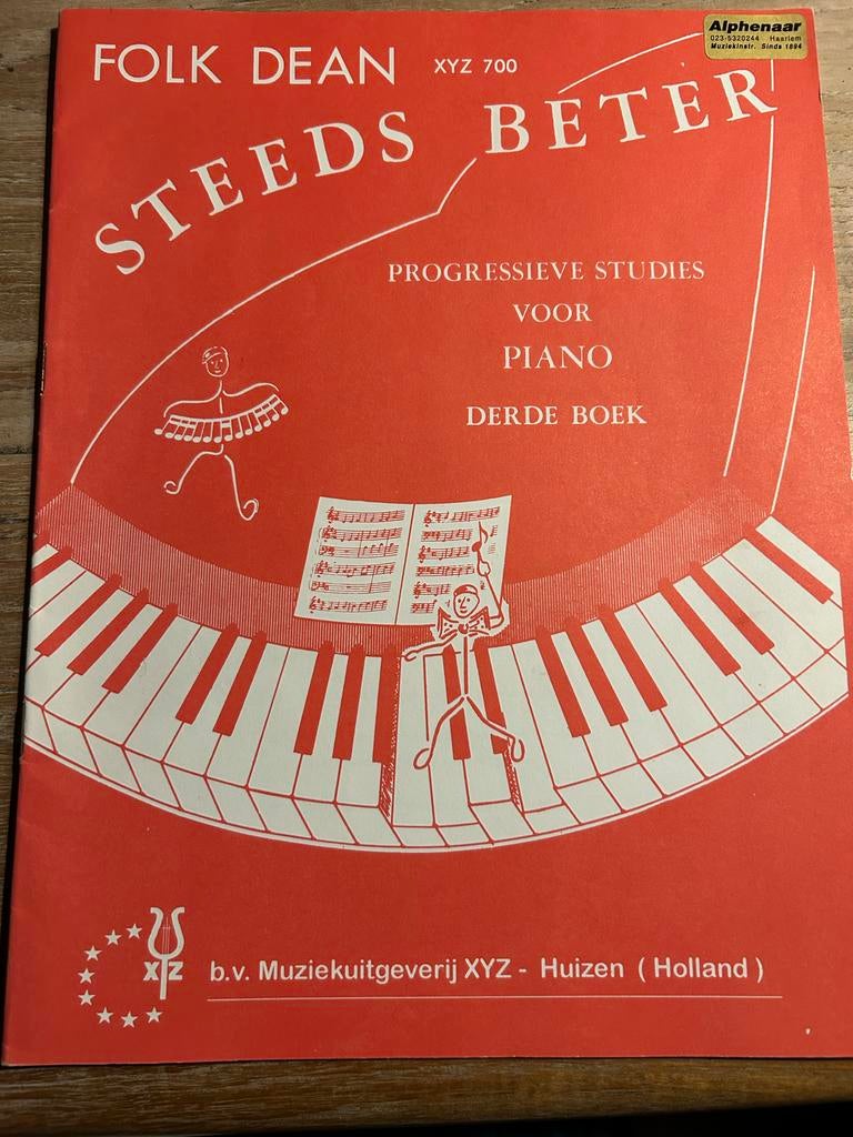 Folk Dean - Steeds Beter: Progressieve Studies voor Piano, Muziek en Instrumenten, Bladmuziek, Gebruikt, Klassiek, Les of Cursus