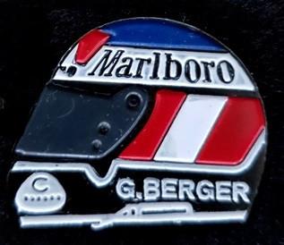 G.Berger Marlboro pin, Verzenden, Nieuw, Sport, Speldje of Pin