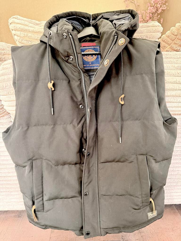 Super Dry bodywarmer 2x XL zwart, Ophalen of Verzenden, Zo goed als nieuw, Maat 56/58 (XL), Zwart