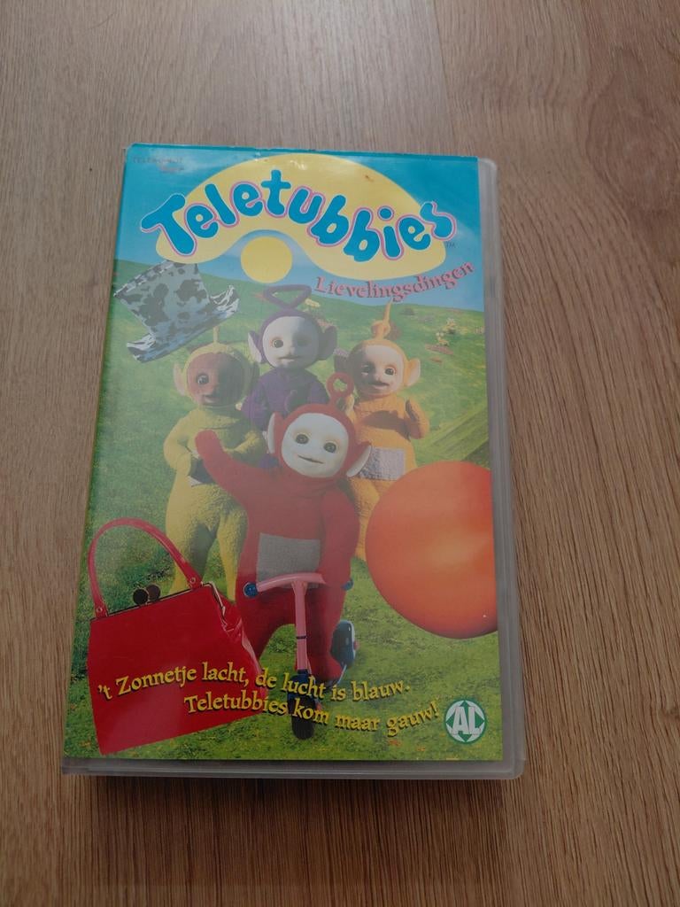 Teletubbies lievelingsdingen videoband., Alle leeftijden, Ophalen of Verzenden, Gebruikt, Kinderprogramma's en -films