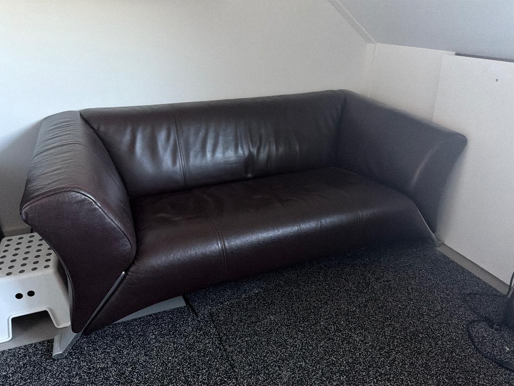 Rolf benz 322 2,5 zit kleur donkerbruin, Ophalen, Gebruikt, Overige maten, 75 tot 100 cm