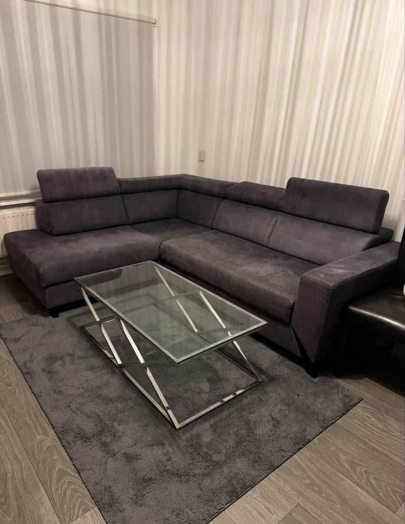 Complete Woonkamer Set: Bank, Eettafel, Stoelen, TV-meubel, Huis en Inrichting, Ophalen, 250 tot 300 cm, Gebruikt, 100 tot 125 cm