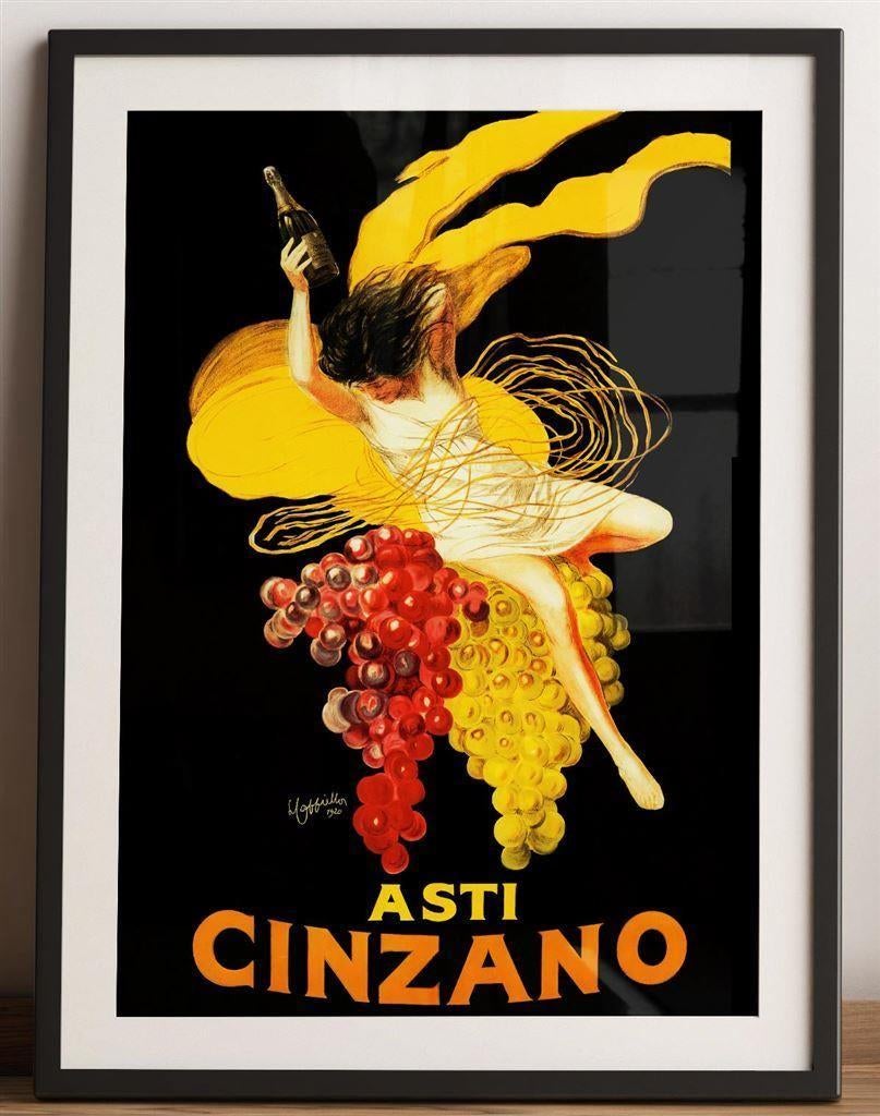 Leonetto Cappiello Kunst Poster Art Deco CINZANO, Verzamelen, Ophalen of Verzenden, Nieuw, Reclamebord