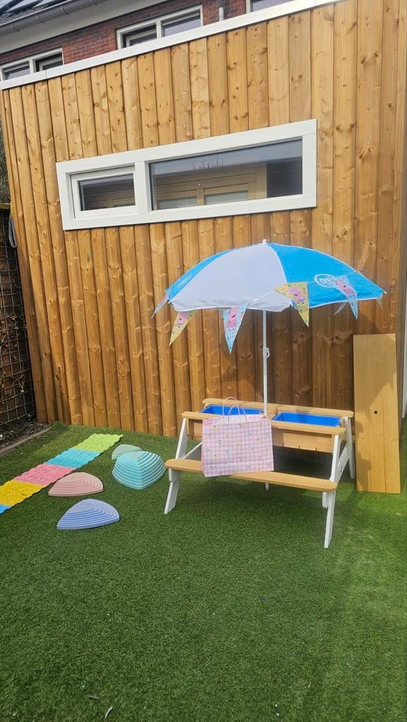Picknick speeltafel met parasol, Ophalen of Verzenden