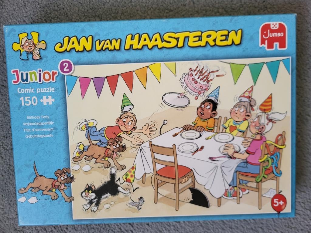 JvHaasteren Junior Verjaardagsfeest 150, Hobby en Vrije tijd, Denksport en Puzzels, Ophalen of Verzenden, Minder dan 500 stukjes