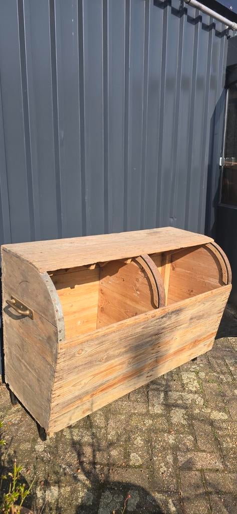 Antieke Houten Cilindertrog / Bakkerstrog - Brocante, Ophalen