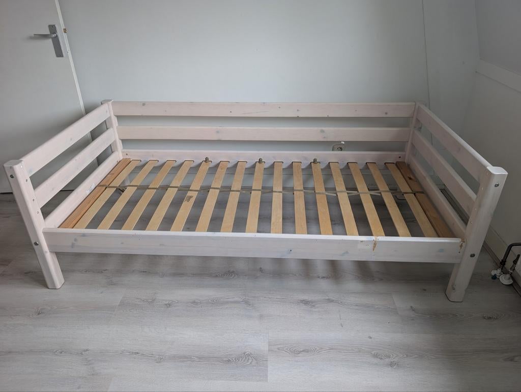 Flexa bed 90x190 - om te bouwen tot halfhoogslaper, Huis en Inrichting, Slaapkamer | Bedden, Ophalen, Gebruikt, 90 cm, Eenpersoons