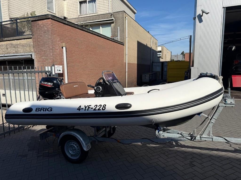Brig Eagle 380 met Suzuki 30 pk Incl. trailer, Zo goed als nieuw, Benzine, Minder dan 70 pk, Overige materialen
