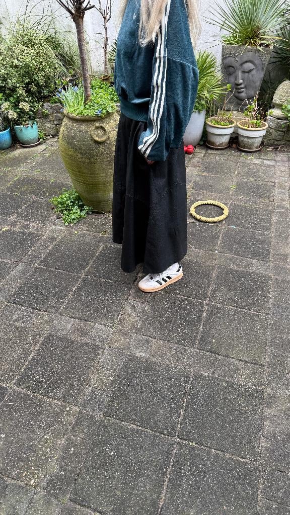 Echt leren vitage rok, Kleding | Dames, Maat 38/40 (M), Zwart, Ophalen of Verzenden, Zo goed als nieuw