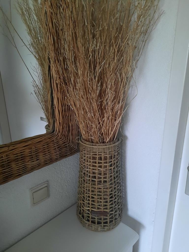 Riviera maison rattan windlicht, Huis en Inrichting, Woonaccessoires | Overige, Ophalen, Zo goed als nieuw