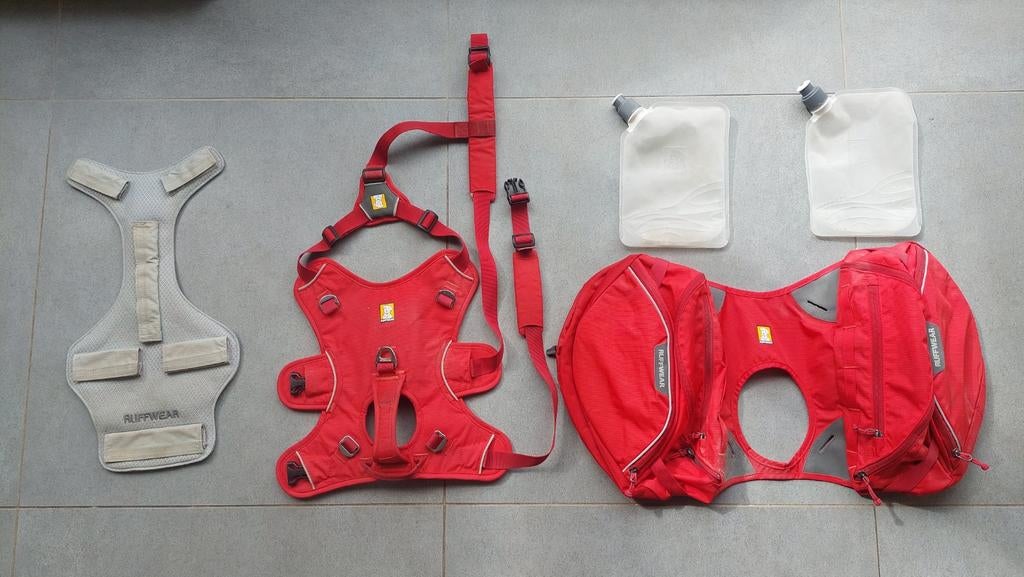 Ruffwear Palisades tuigje (M) + Coolpack en waterzakjes, Ophalen of Verzenden