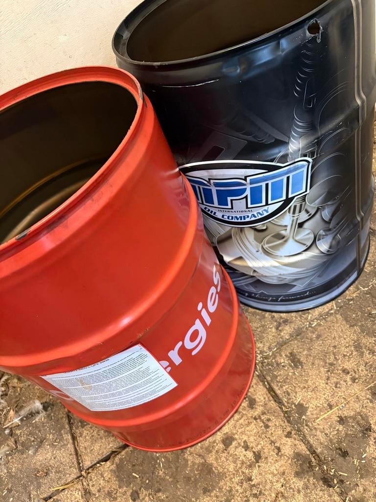 Kleine vuurtonnen (tot kniehoogte) - per stuk, Ophalen, Gebruikt, Vuurton