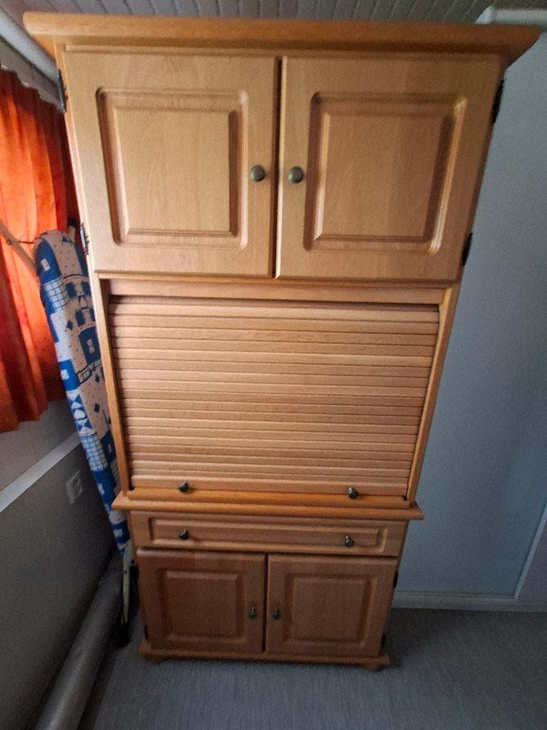 computerkast, Huis en Inrichting, Kasten | Computermeubels, Ophalen, Kersenhout, 70 tot 120 cm, 120 tot 170 cm