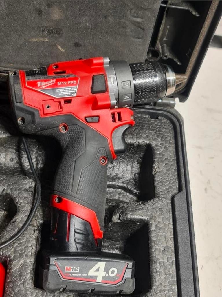 Milwaukee M12 FPD 12V Li-Ion accu subcompacte slagsboormachi, Tuin en Terras, Nieuw, Ophalen of Verzenden, Milwaukee, N.v.t