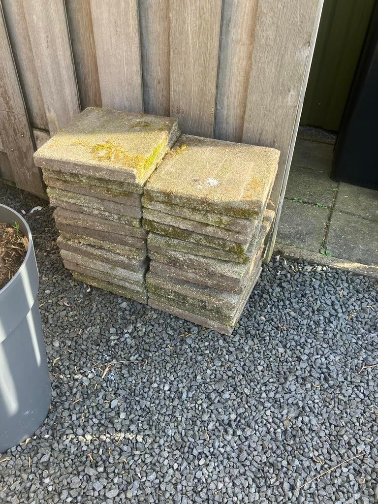 Plavuizen buiten 30x30, Ophalen, Gebruikt, Minder dan 5 m², Beton