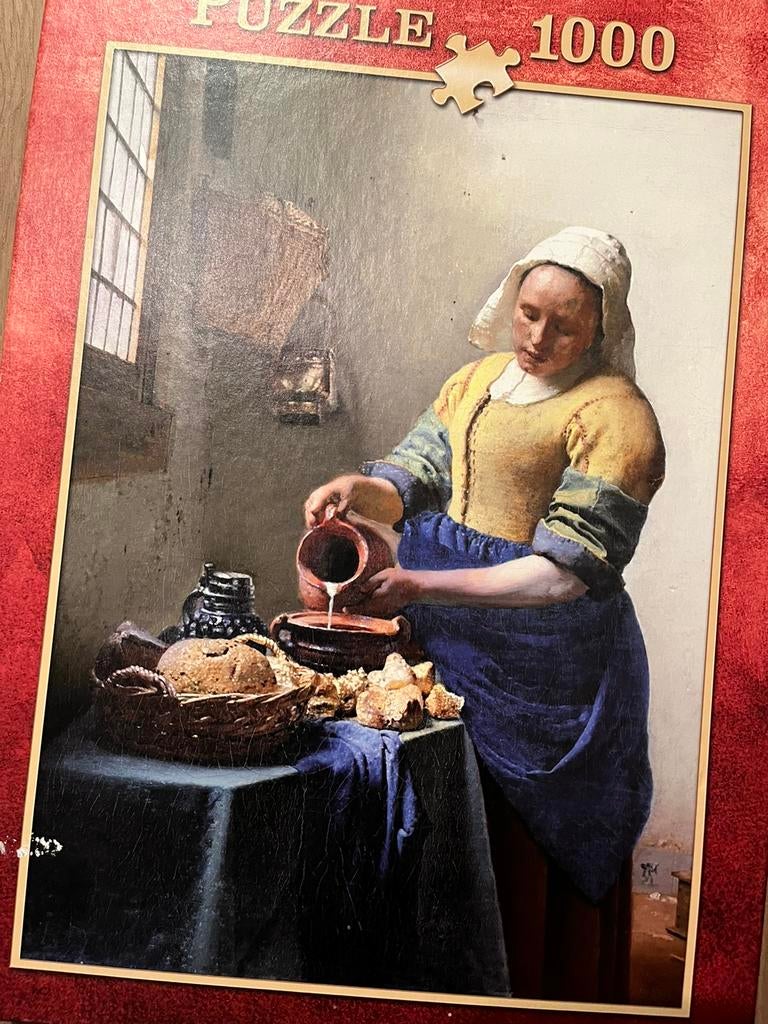 Gave puzzel Het melkmeisje 1000 stukjes, Ophalen of Verzenden, 500 t/m 1500 stukjes