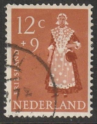 Nederland 1958 710 Zomer 12c, Friesland, Gest, Ophalen of Verzenden, Na 1940, Gestempeld