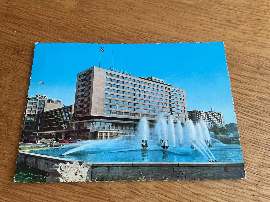 T74 Rotterdam Hilton Hotel Hofplein fontein, Ophalen of Verzenden, Zuid-Holland
