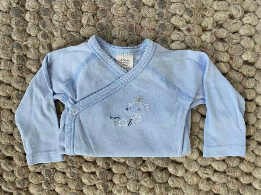 Influx (Petit Bateau) romper met overslag maat 56, Nacht- of Onderkleding, Ophalen of Verzenden, Jongetje, Petit Bateau