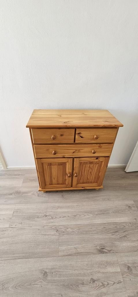 Grenen kastje - H92xB80xD40 cm, Huis en Inrichting, Gebruikt, 3 of 4 laden, Minder dan 100 cm, 25 tot 50 cm