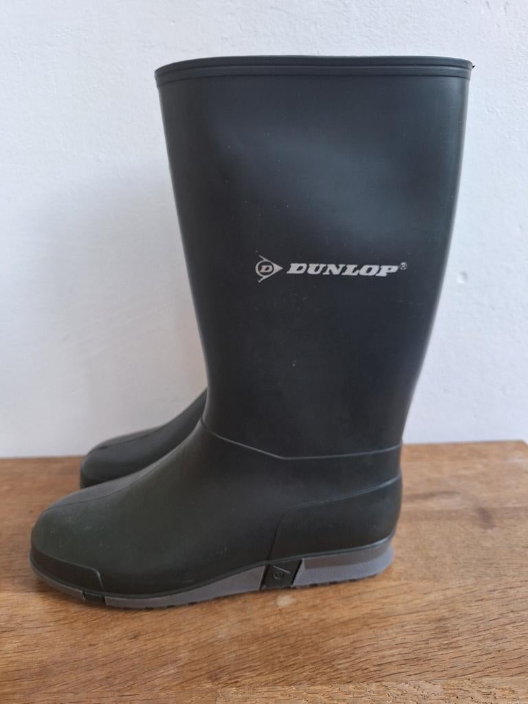 Dunlop regenlaarzen donkergroen maat 34, Ophalen of Verzenden, Zo goed als nieuw, Dunlop, Jongen of Meisje