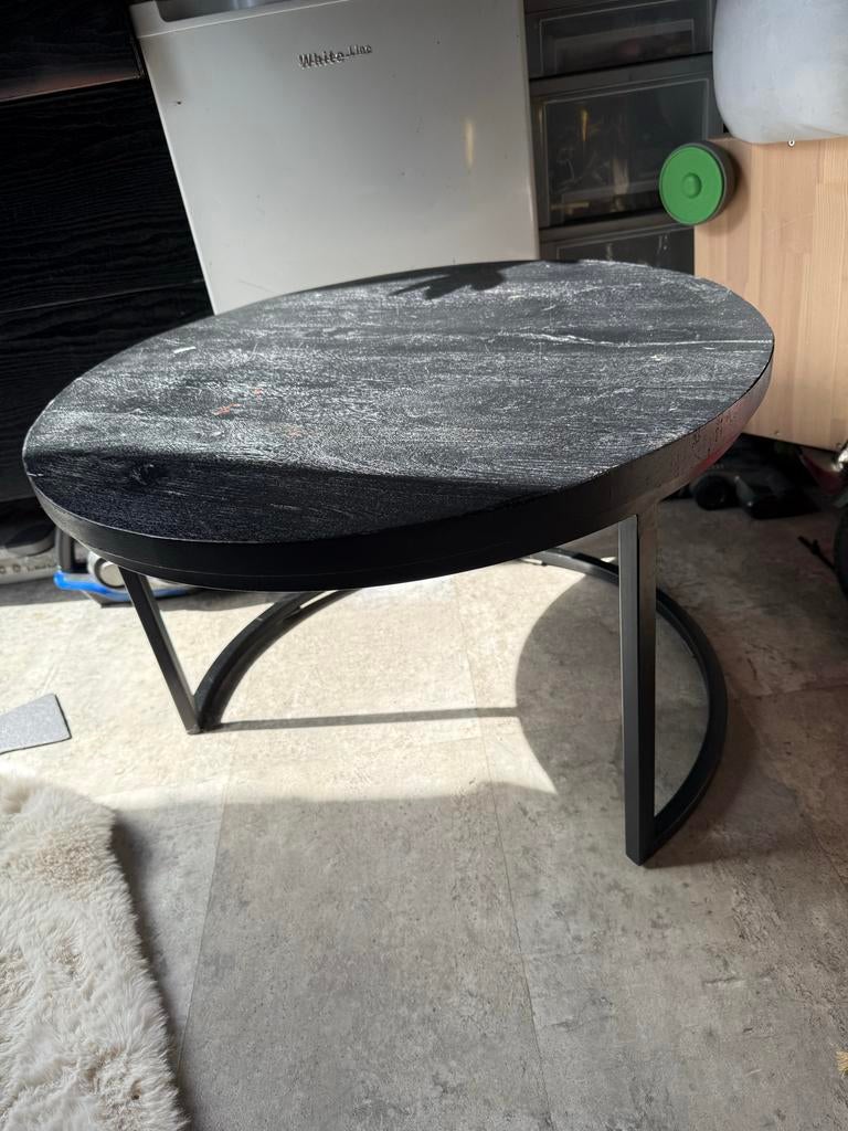 Salontafel, gratis af te halen, Huis en Inrichting, Tafels | Salontafels, Ophalen, Gebruikt, 100 tot 150 cm, Rond