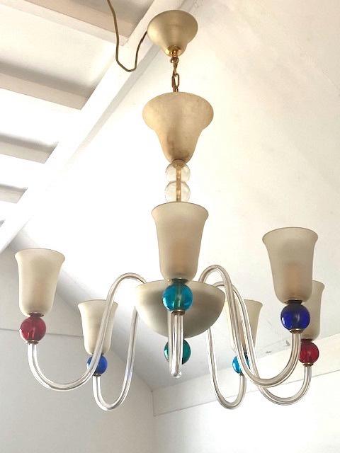 Kroonluchter, Ophalen, Gebruikt, Glas, Modern