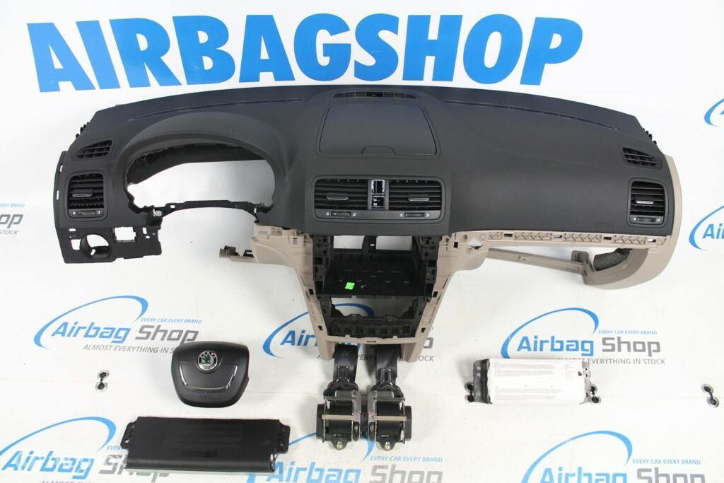 Airbag set - Dashboard beige Skoda Yeti (2009-heden)