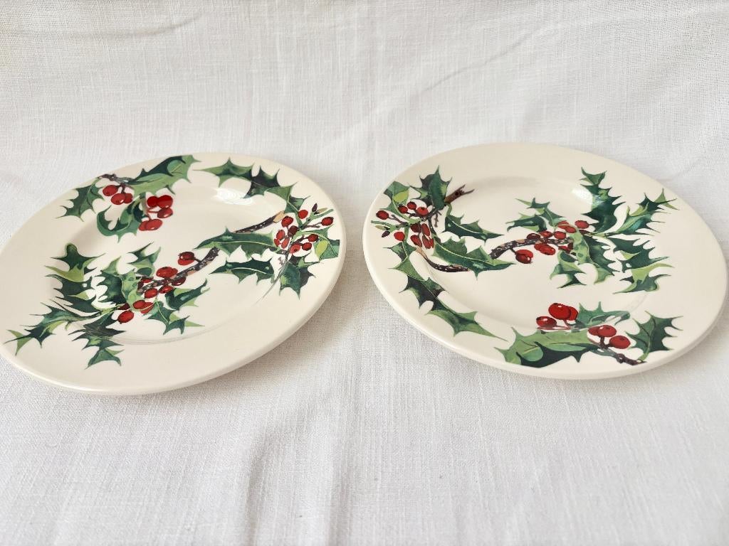 Emma Bridgewater - Flowers - Holly, Verzenden, Nieuw, Bord(en), Overige stijlen